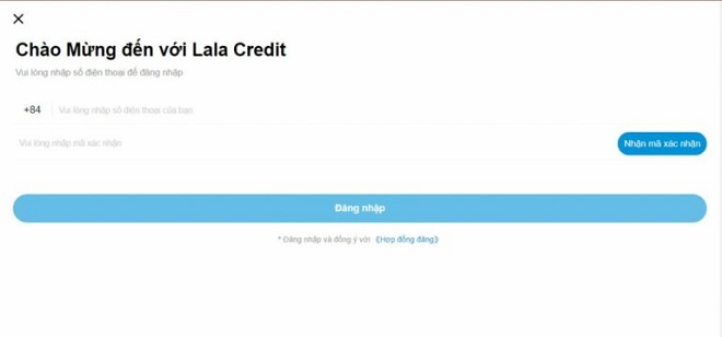 Tải app Lala Credit và đăng ký vay