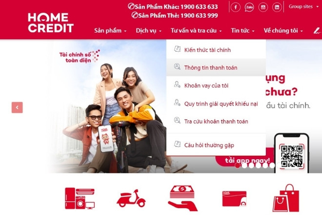 Tra Cứu Hợp Đồng Home Credit Qua Website