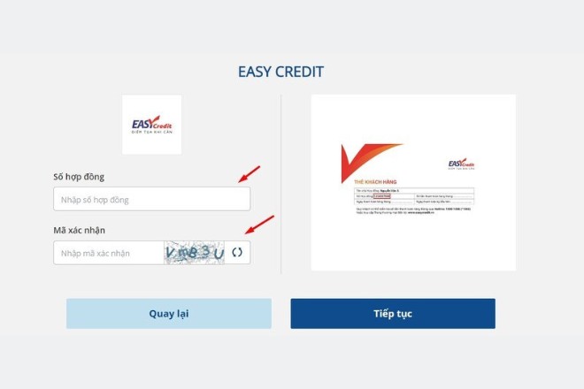 Tra cứu và thanh toán khoản vay Easy Credit qua Payoo