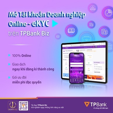 Tạo tài khoản cho học sinh dưới 18 tuổi online tại TPBank