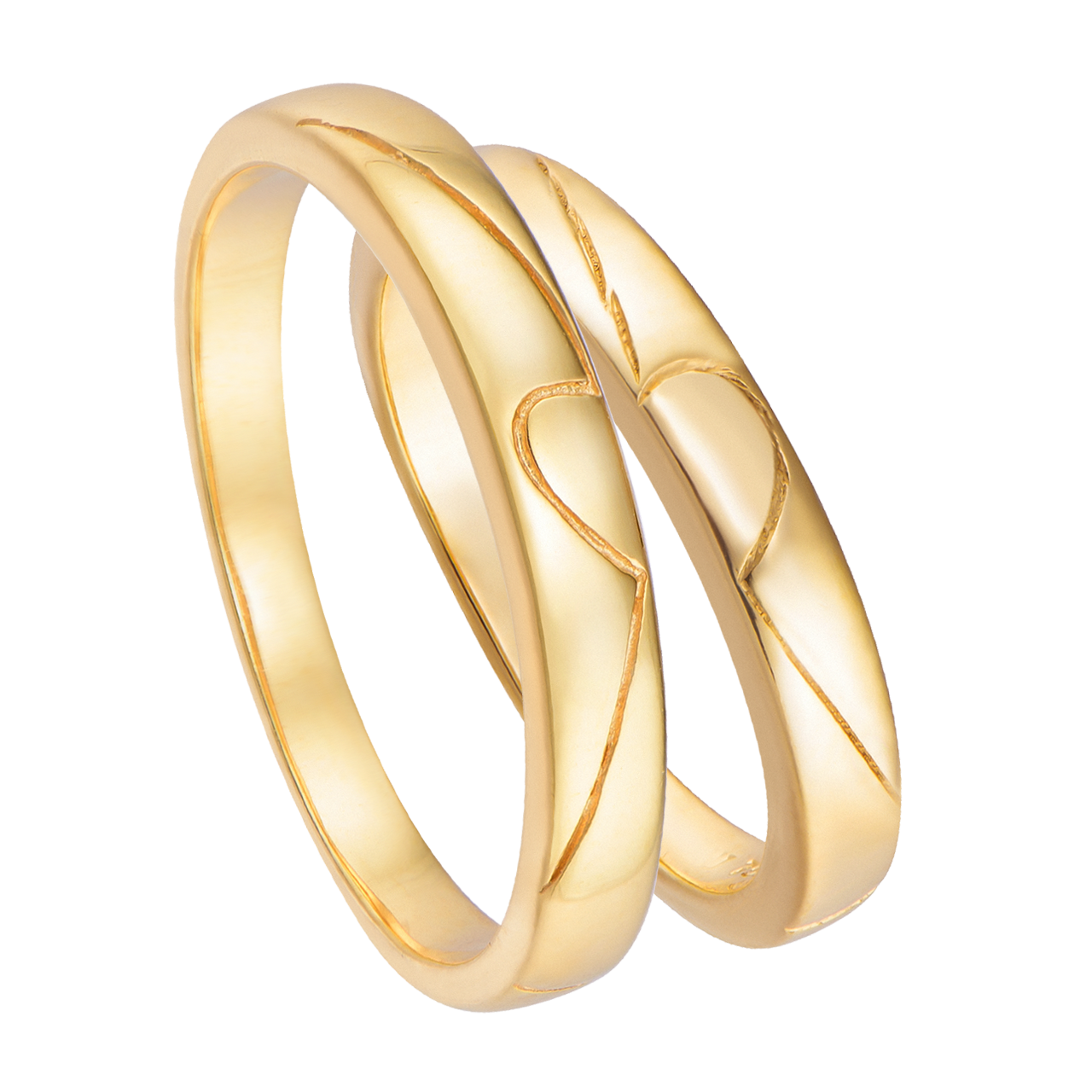 Cặp nhẫn cưới vàng 18k pnj sánh duyên 00293-00292